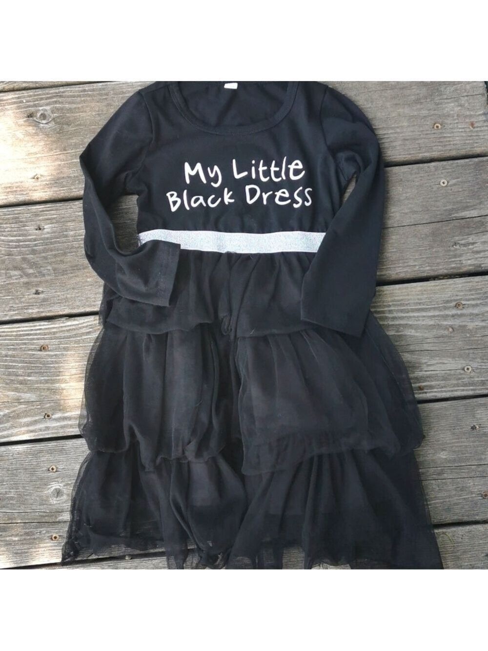 Girls "little black dress". Size 5.